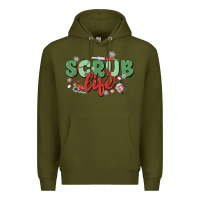 Army Green scrub life Premium Hoodie - MaliasSmallBusiness