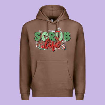 Scrub Life Premium Hoodie Designed By Maliassmallbusiness