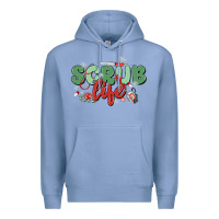 Colony Blue scrub life Premium Hoodie - MaliasSmallBusiness
