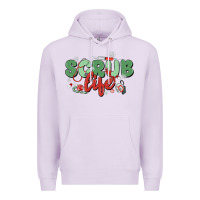 Lilac scrub life Premium Hoodie - MaliasSmallBusiness