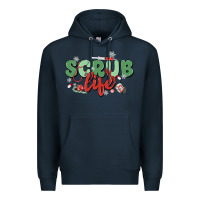Navy scrub life Premium Hoodie - MaliasSmallBusiness