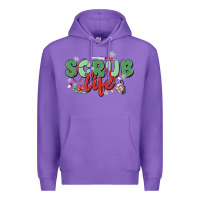 Purple scrub life Premium Hoodie - MaliasSmallBusiness