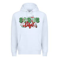 White scrub life Premium Hoodie - MaliasSmallBusiness