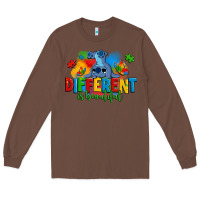 Chestnut different is beautiful autism stitch Long Sleeve Tee - Zillion Design Studio
