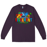 Plum different is beautiful autism stitch Long Sleeve Tee - Zillion Design Studio