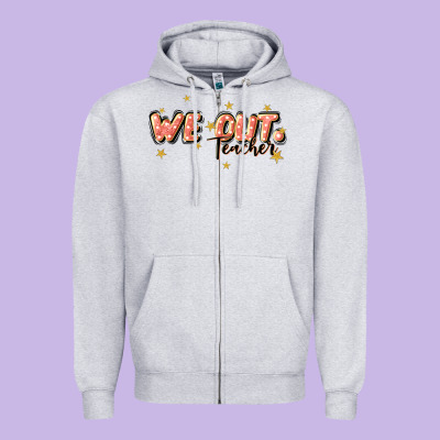 We Out Teacher Zipper Hoodie Designed By Jahusdesignshop