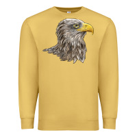 Antique Gold American White Sea Eagle Head Premium Sweatshirt - LillyAllenDesigns