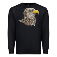 Black American White Sea Eagle Head Premium Sweatshirt - LillyAllenDesigns