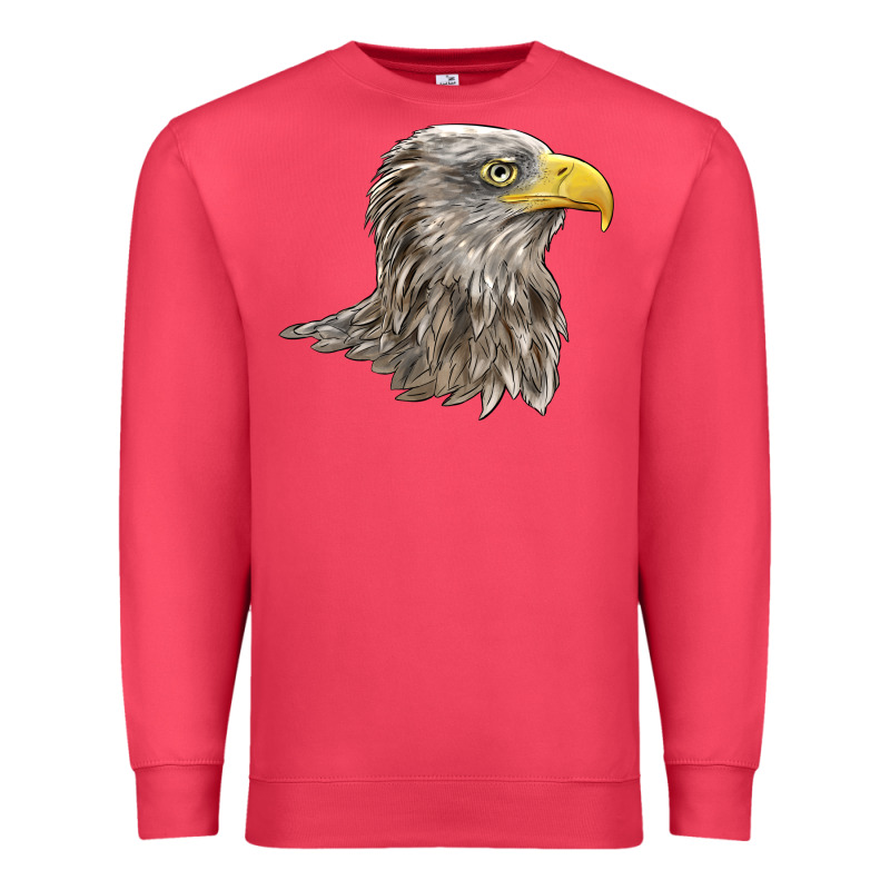 American White Sea Eagle Head Premium Sweatshirt by LillyAllenDesigns | Teevron