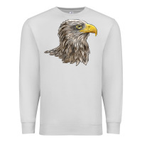 Dove Grey American White Sea Eagle Head Premium Sweatshirt - LillyAllenDesigns