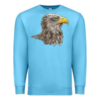 Ocean Blue American White Sea Eagle Head Premium Sweatshirt - LillyAllenDesigns