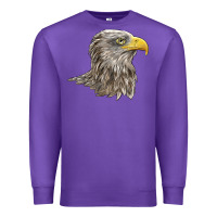 Purple American White Sea Eagle Head Premium Sweatshirt - LillyAllenDesigns