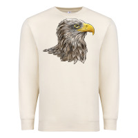 Sandshell American White Sea Eagle Head Premium Sweatshirt - LillyAllenDesigns