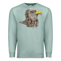 Seafoam American White Sea Eagle Head Premium Sweatshirt - LillyAllenDesigns