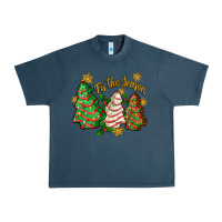 Midnight Navy tis the season christmas cake Urban Heavy Tee - Zillion Design Studio