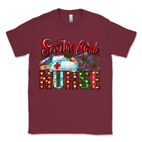 Burgundy santa is favorite nurse Classic Tee - CowhideDigitalArt