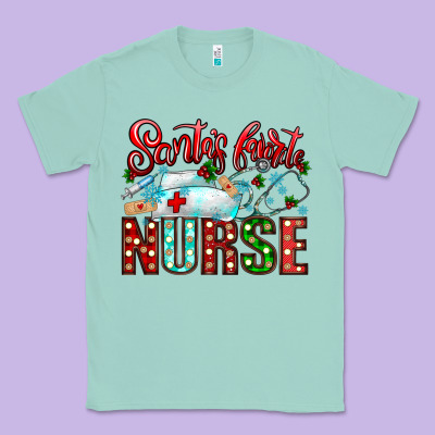 Santa Is Favorite Nurse Classic Tee Designed By Cowhidedigitalart
