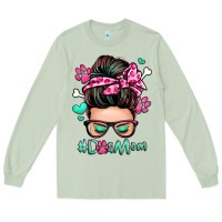 Matcha dog mom messy bun Long Sleeve Tee - Zillion Design Studio