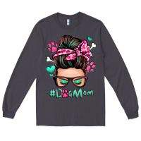 Smoke dog mom messy bun Long Sleeve Tee - Zillion Design Studio