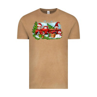 Vintage Camel Christmas gnomes truck Vintage Tee - Zillion Design Studio