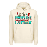 Tofu everyone was thinking it i just said Premium Hoodie - NancyCooperArtShop