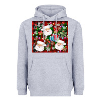 Heather Grey santa christmas Heavyweight Hoodie - AdoDesignShop