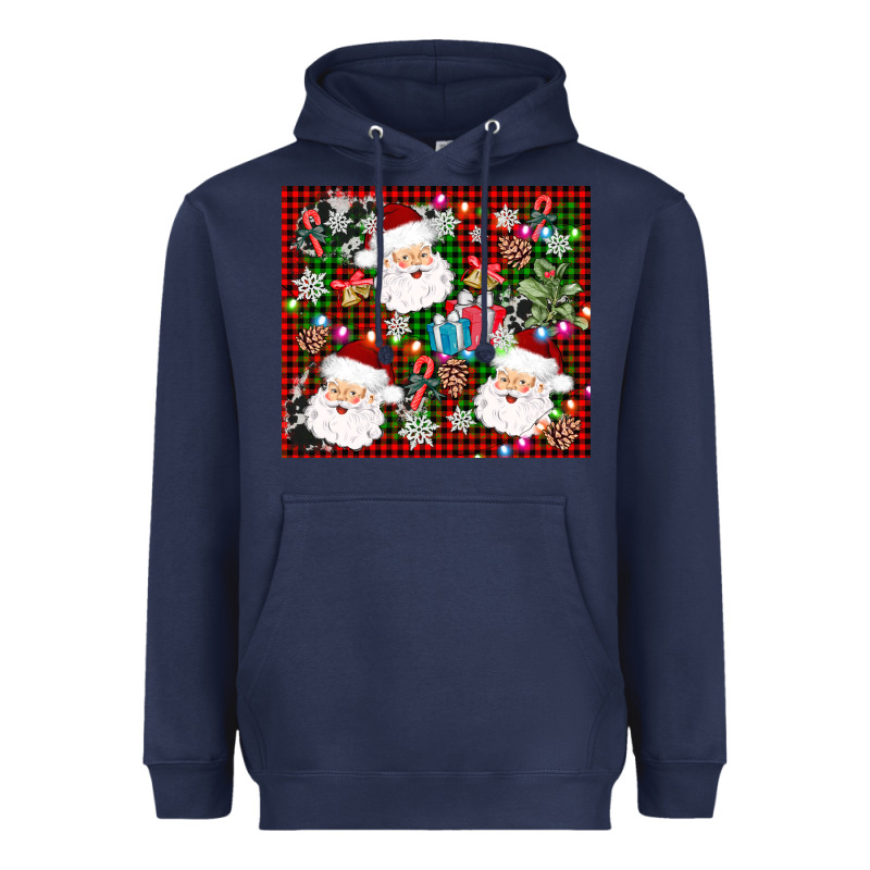 Santa Christmas Heavyweight Hoodie by AdoDesignShop | Teevron