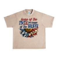 French Oak home of the free because of the brave sunflower bi Urban Heavy Tee - texasbilliewilder