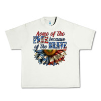 Pistachio home of the free because of the brave sunflower bi Urban Heavy Tee - texasbilliewilder