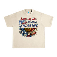 Sandshell home of the free because of the brave sunflower bi Urban Heavy Tee - texasbilliewilder