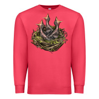 Cardinal Bird Nest With Baby Birds Premium Sweatshirt - LillyAllenDesigns