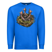 True Royal Bird Nest With Baby Birds Premium Sweatshirt - LillyAllenDesigns