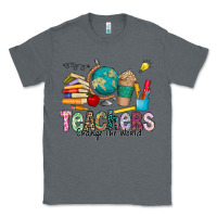 Charcoal Heather Teachers Change The World Classic Tee - CowhideDigitalArt