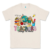 Natural Teachers Change The World Classic Tee - CowhideDigitalArt