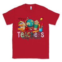 Red Teachers Change The World Classic Tee - CowhideDigitalArt