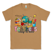 Toasted Coconut Teachers Change The World Classic Tee - CowhideDigitalArt