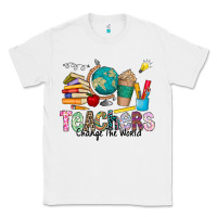 White Teachers Change The World Classic Tee - CowhideDigitalArt