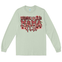 Matcha glitter and dirt mama of both girls Long Sleeve Tee - Zillion Design Studio