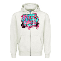 Oatmeal Heather fuck cancer Zipper Hoodie - AdoDesignShop