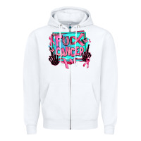 White fuck cancer Zipper Hoodie - AdoDesignShop