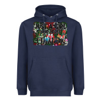 Navy just a girl who loves christmas Heavyweight Hoodie - AdoDesignShop