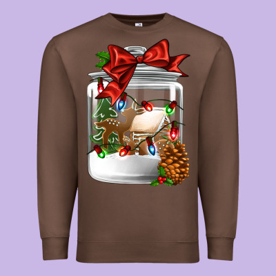 Christmas Cookie Jar Premium Sweatshirt Designed By Jasminsmagicworld