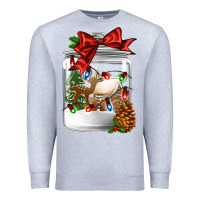 Heather Grey Christmas cookie jar Premium Sweatshirt - Jasminsmagicworld