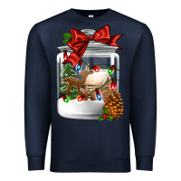 Navy Christmas cookie jar Premium Sweatshirt - Jasminsmagicworld