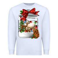 White Christmas cookie jar Premium Sweatshirt - Jasminsmagicworld
