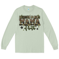 Matcha glitter and dirt mama of both Long Sleeve Tee - Zillion Design Studio