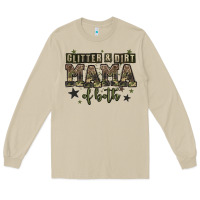 Mushroom glitter and dirt mama of both Long Sleeve Tee - Zillion Design Studio