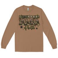 Toasted Coconut glitter and dirt mama of both Long Sleeve Tee - Zillion Design Studio