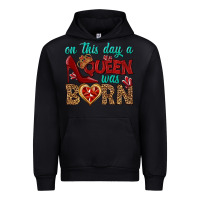 Black on this day a queen was born Urban Hoodie - BundleAndBundleShop
