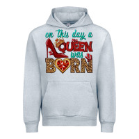 Heather Grey on this day a queen was born Urban Hoodie - BundleAndBundleShop